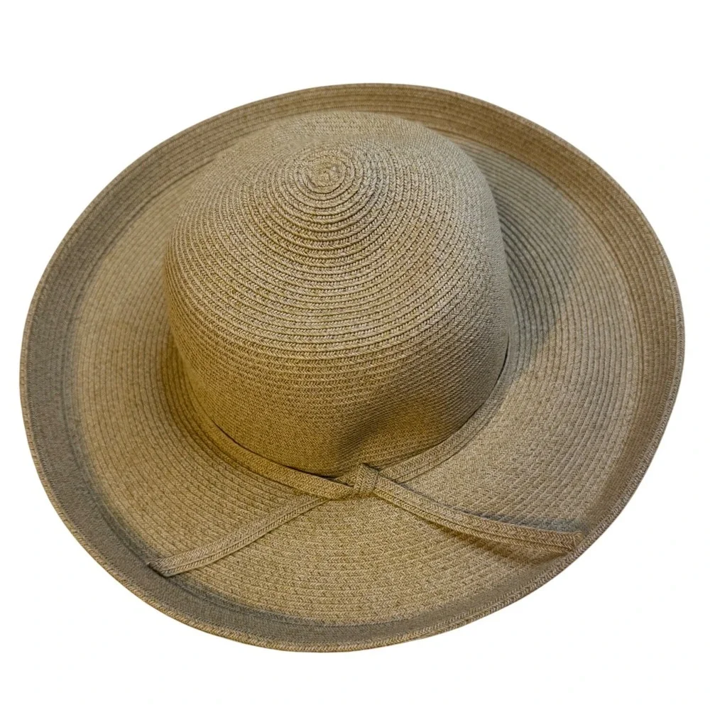 San Diego Hat Co Womens Wide Brim Sun Hat Tan Packable Beach Resort One Size
